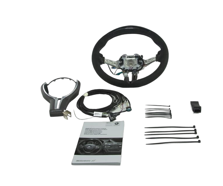 Genuine BMW F87 M Performance Alcantara Steering Wheel II with Carbon Fibre Trim & Race Display (M2 & M2 Competition)